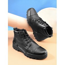 TSF Flexible & Comfort Uniform Police Boots With Zip (768-BLK)